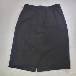 Ann Taylor Petite Professional Black Pencil Skirt Size 0P